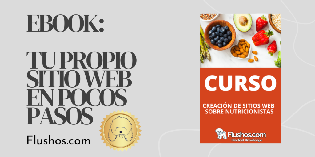 Como crear tu propio Sitio Web para Nutricionistas, eBook